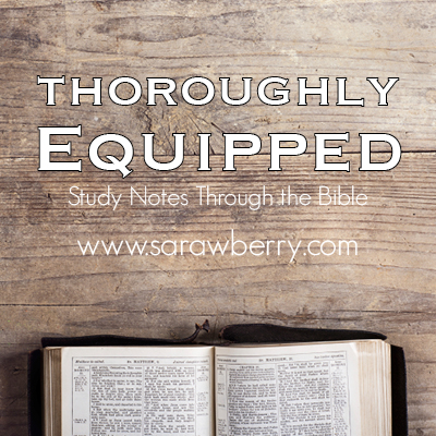 Thoroughly Equipped:  Reading Schedule for July